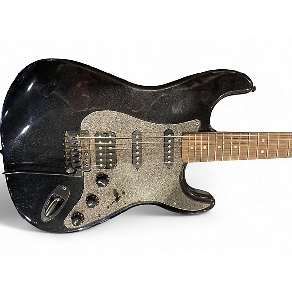 Used 2019 Squier Stratocaster HSS Metallic Black Solid Body Electric Guitar