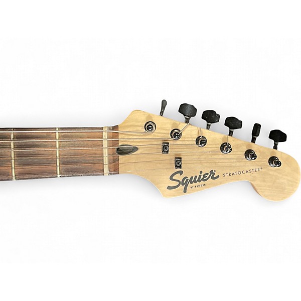 Used 2019 Squier Stratocaster HSS Metallic Black Solid Body Electric Guitar