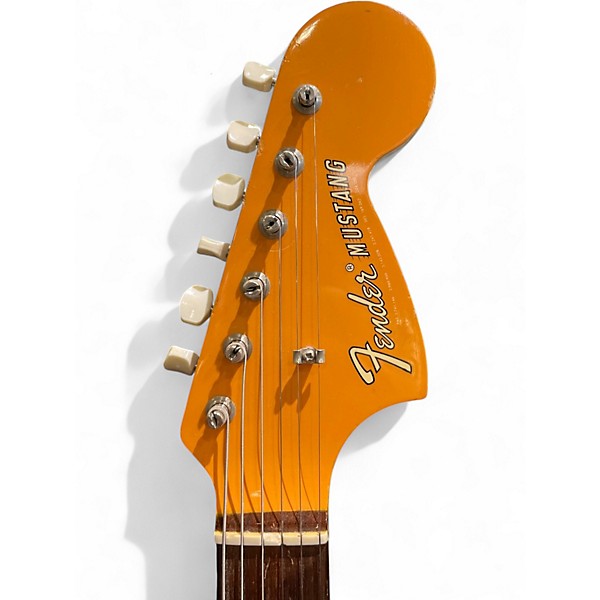 Vintage 1969 Fender Mustang Competition Orange Solid Body Electric Guitar
