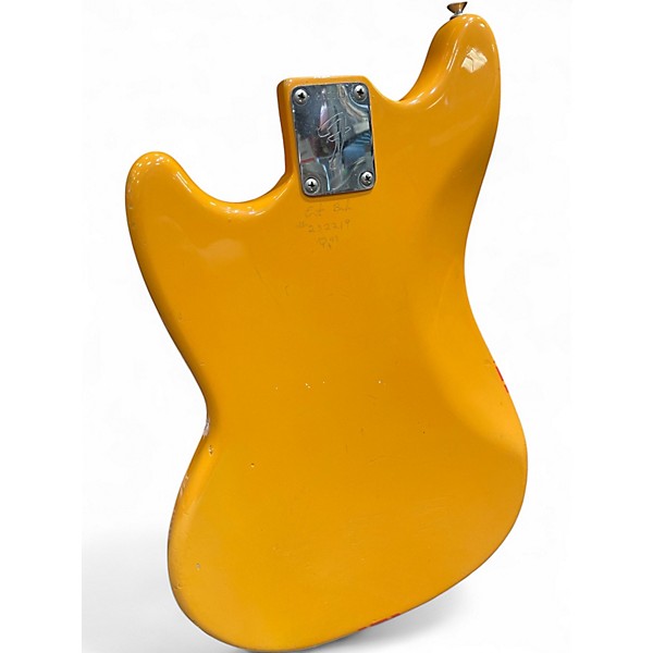 Vintage 1969 Fender Mustang Competition Orange Solid Body Electric Guitar