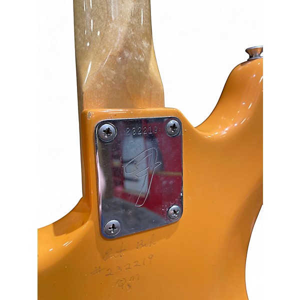 Vintage 1969 Fender Mustang Competition Orange Solid Body Electric Guitar