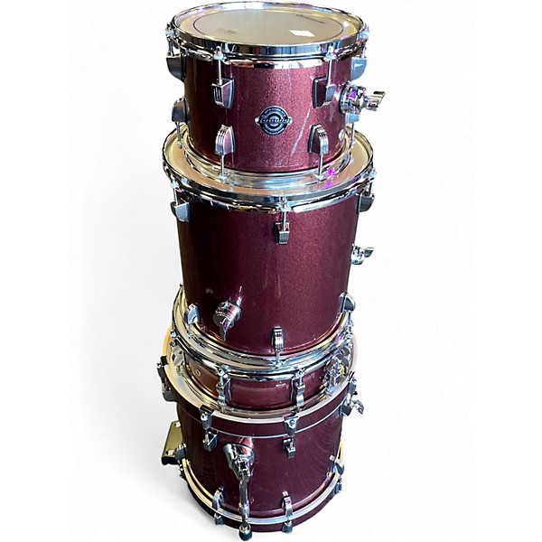 Used Ludwig 4 Piece Breakbeats By Questlove Red Sparkle Drum Kit