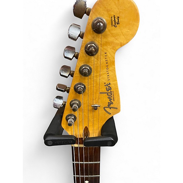 Used Fender American Standard Series Stratocaster Jade Pearl Metallic Solid Body Electric Guitar