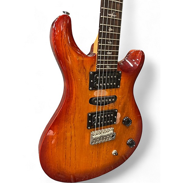 Used PRS SE Swamp Ash Special CHERRY BUSRT Solid Body Electric Guitar
