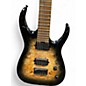 Used Jackson HTP 7 BLACK AND NATURAL Solid Body Electric Guitar