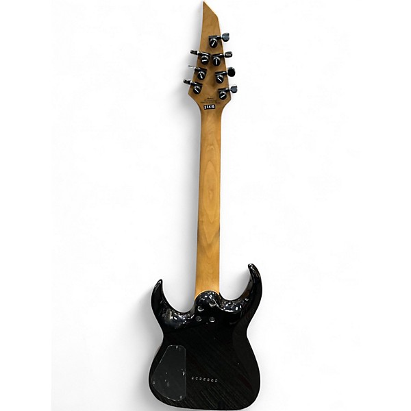 Used Jackson HTP 7 BLACK AND NATURAL Solid Body Electric Guitar