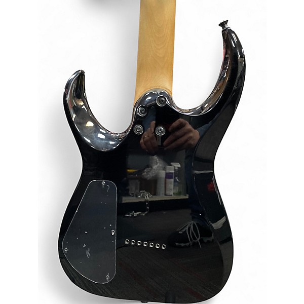 Used Jackson HTP 7 BLACK AND NATURAL Solid Body Electric Guitar