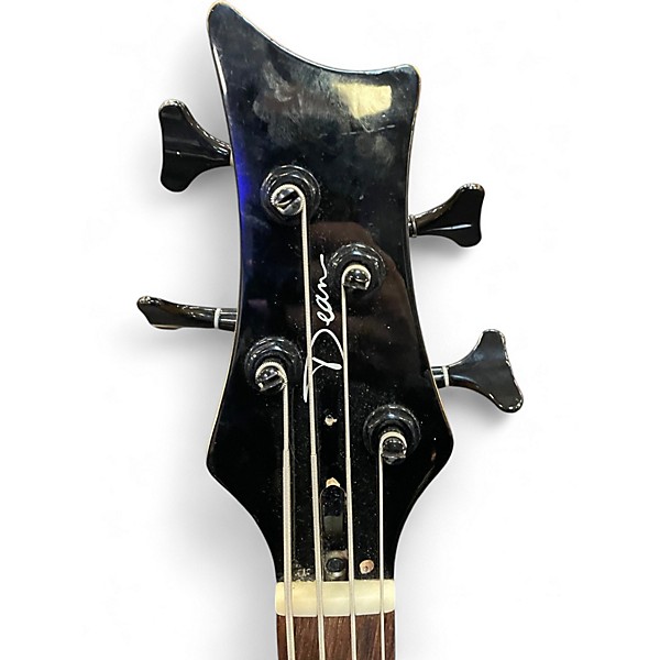 Used Dean Edge 4 String Orange Electric Bass Guitar