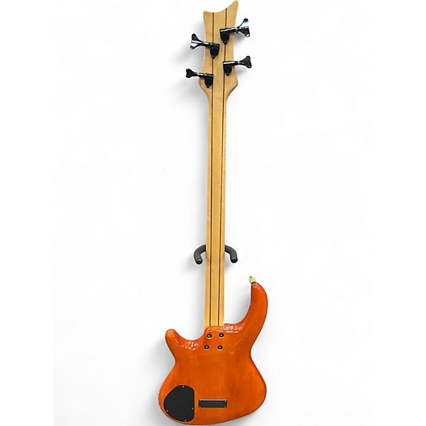Used Dean Edge 4 String Orange Electric Bass Guitar