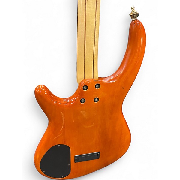 Used Dean Edge 4 String Orange Electric Bass Guitar