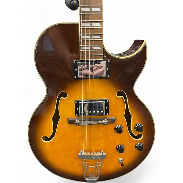 Used Jay Turser JS136 2 Color Sunburst Hollow Body Electric Guitar
