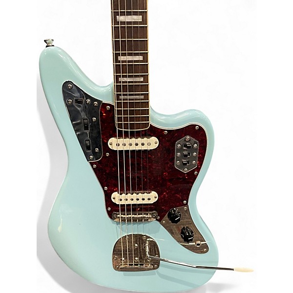 Used Squier Classic Vibe Jaguar Daphne Blue Solid Body Electric Guitar