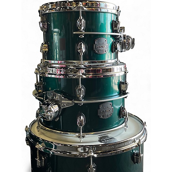Used Mapex 4 Piece Saturn Evolution Brunswick Green Drum Kit