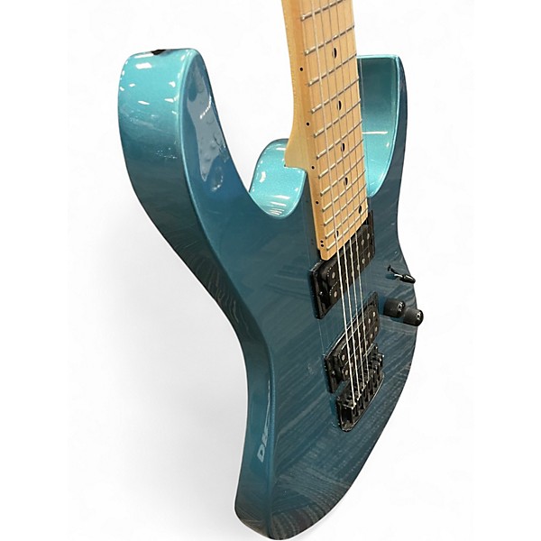 Used Ibanez GRG7221 METALLIC LIGHT BLUE Solid Body Electric Guitar