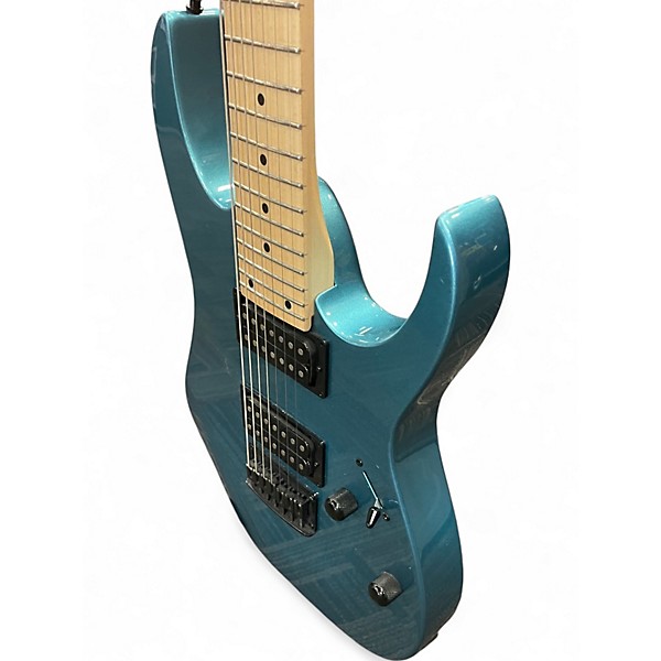 Used Ibanez GRG7221 METALLIC LIGHT BLUE Solid Body Electric Guitar