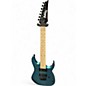Used Ibanez GRG7221 METALLIC LIGHT BLUE Solid Body Electric Guitar