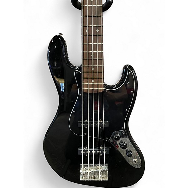 Used Squier Affinity Jazz Bass V 5 String Black Electric Bass Guitar