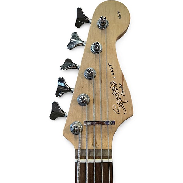 Used Squier Affinity Jazz Bass V 5 String Black Electric Bass Guitar