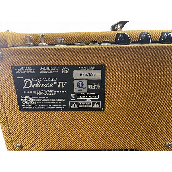 Used Fender Hot Rod Deluxe IV 40W 1x12 Tube Guitar Combo Amp