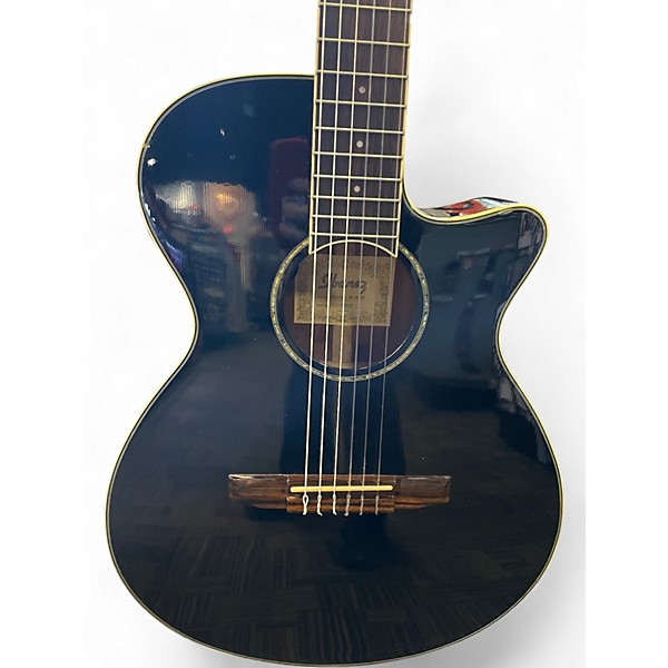 Used Ibanez AEG10NII Black Classical Acoustic Electric Guitar