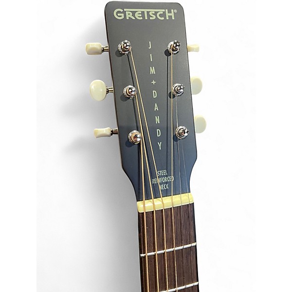 Used Gretsch Guitars JIM DANDY DELTOLUXE Black Acoustic Electric Guitar
