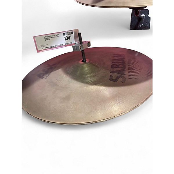 Used SABIAN 14in AAX X Celerator Hi Hat Pair Cymbal