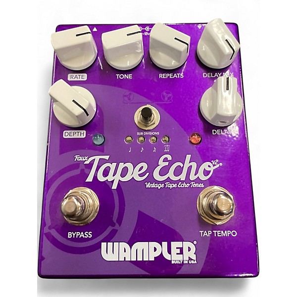 Used Wampler Faux Tape Echo Delay Effect Pedal
