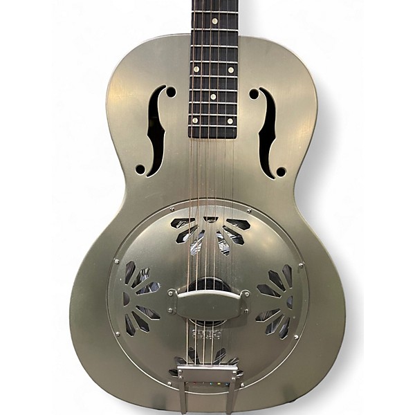 Used Gretsch Guitars G9201 Honeydipper Metal Round Neck Silver Resonator Guitar