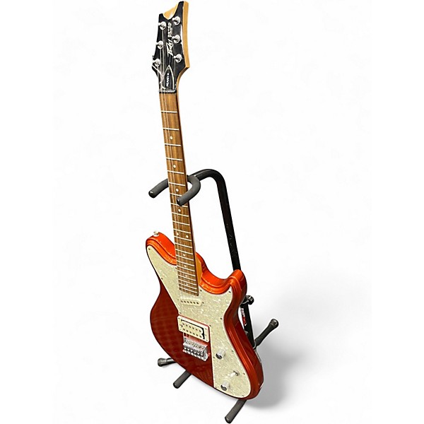 Used Peavey Retro Fire Orange Solid Body Electric Guitar