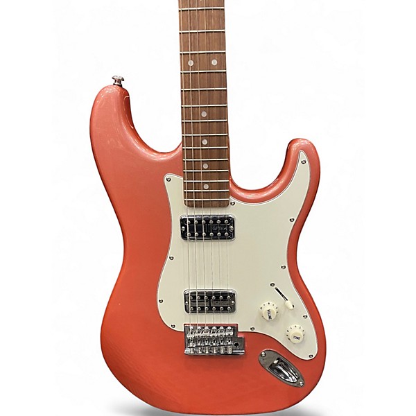 Used Xaviere Strat Model Shell Pink Solid Body Electric Guitar