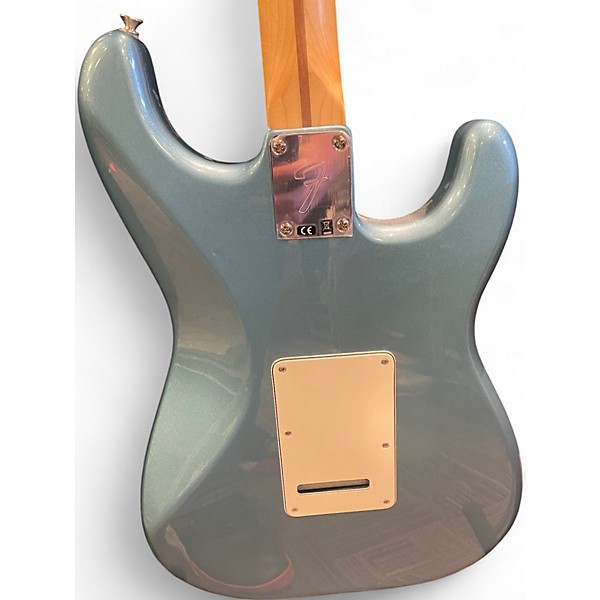 Used Fender Player Stratocaster Left Handed blue Solid Body Electric Guitar