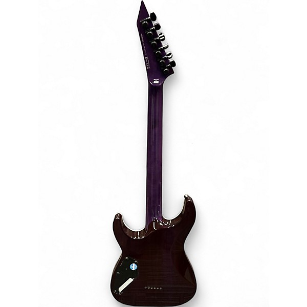 Used ESP LTD MH1000 Deluxe Trans Purple Solid Body Electric Guitar