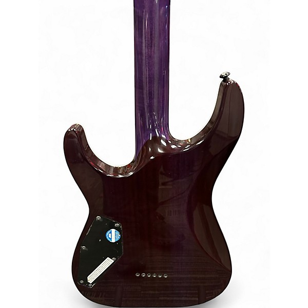 Used ESP LTD MH1000 Deluxe Trans Purple Solid Body Electric Guitar