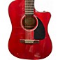 Used Fender CD140SCE RED Acoustic Electric Guitar