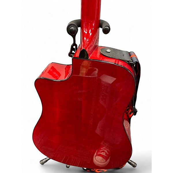 Used Fender CD140SCE RED Acoustic Electric Guitar