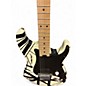 Used EVH Striped Series WHITE WITH BLACK STRIPES Solid Body Electric Guitar