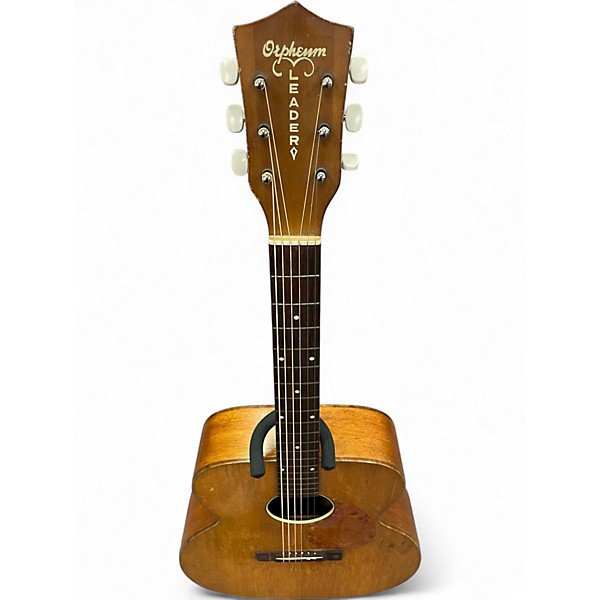 Vintage 1960s Kay/orpheum Leader Natural Acoustic Guitar