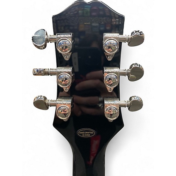 Used Epiphone Les Paul Custom Silverburst Solid Body Electric Guitar