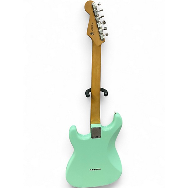 Used Fender  Noventa Stratocaster Surf Green Solid Body Electric Guitar