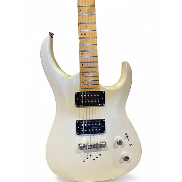 Used Jay Turser JT-230M White Sparkle Solid Body Electric Guitar