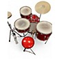 Used 1966 Ludwig 4 Piece Club Date Red Sparkle Drum Kit