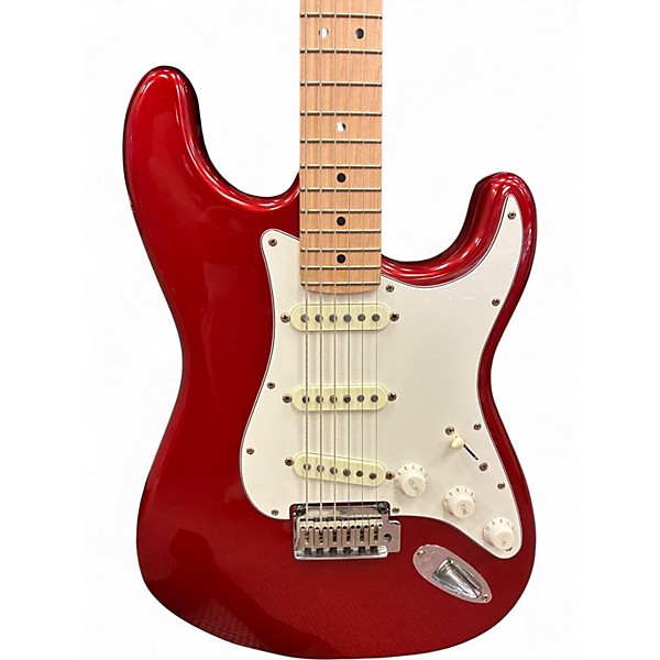 Used Squier Standard Stratocaster Candy Apple Red Solid Body Electric Guitar