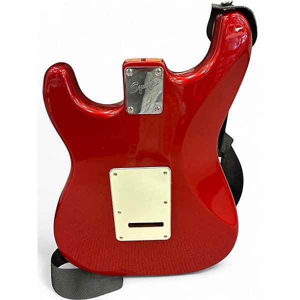 Used Squier Standard Stratocaster Candy Apple Red Solid Body Electric Guitar