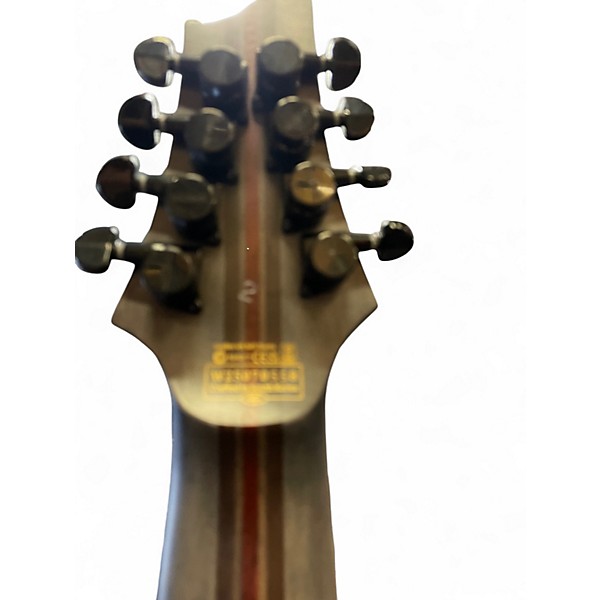 Used Schecter Guitar Research C-8 MS SLS Elite Evil Twin 2ND SATIN BLACK Solid Body Electric Guitar