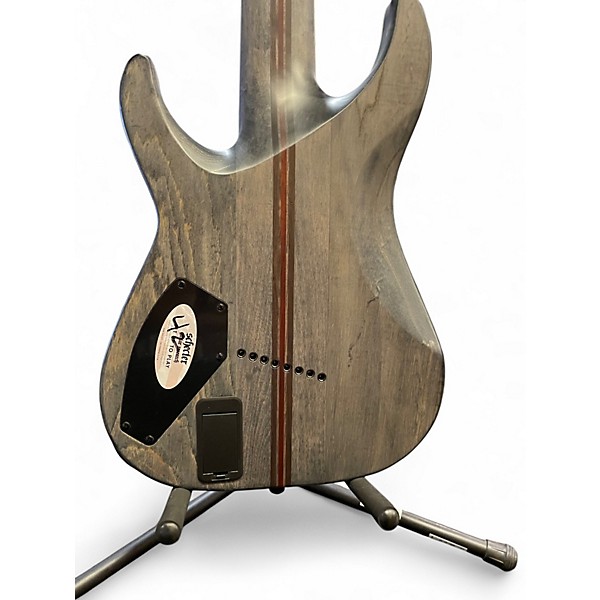 Used Schecter Guitar Research C-8 MS SLS Elite Evil Twin 2ND SATIN BLACK Solid Body Electric Guitar