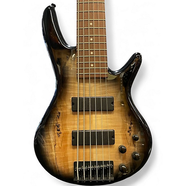 Used Ibanez GSR206 6 String GREY BURST Electric Bass Guitar