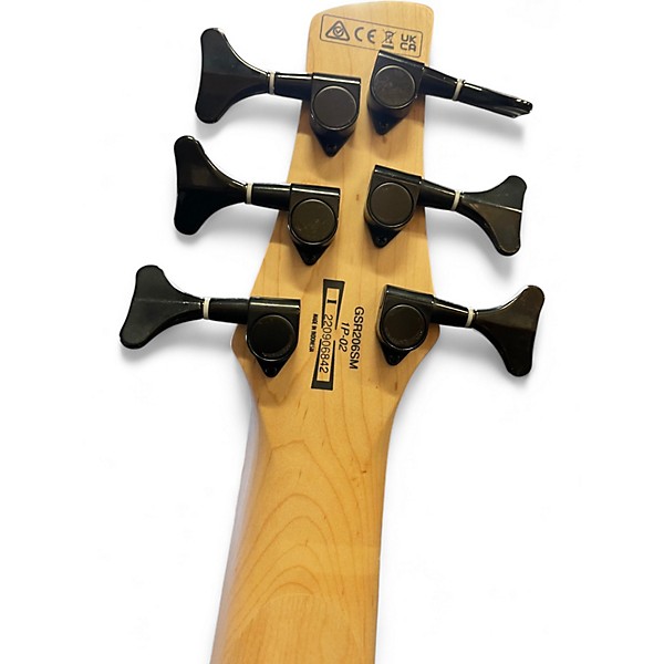 Used Ibanez GSR206 6 String GREY BURST Electric Bass Guitar