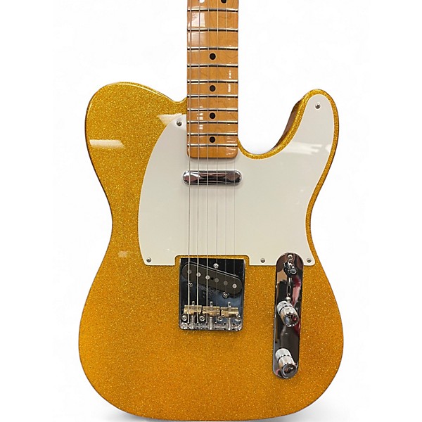 Used Fender Classic Player Baja Telecaster Metallic Gold Solid Body Electric Guitar