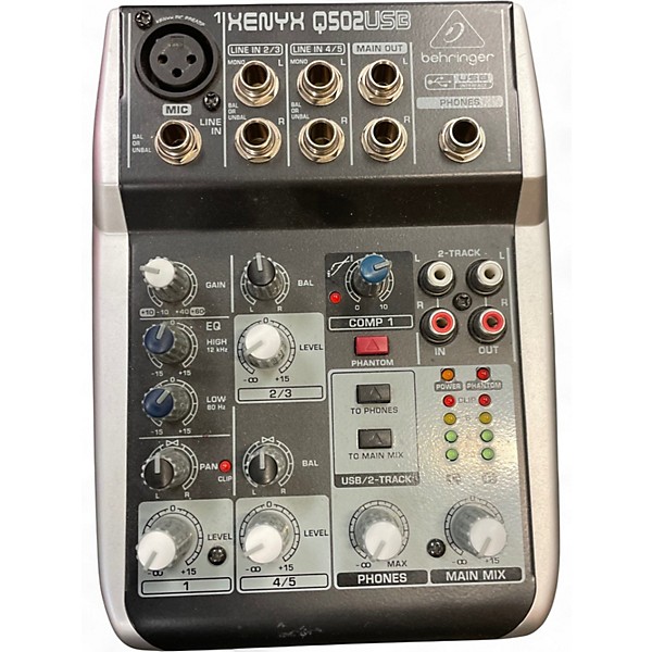 Used Behringer Xenyx Q502USB Unpowered Mixer