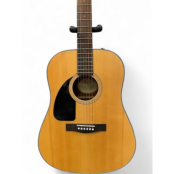 Used Fender CD100 Left Handed Natural Acoustic Guitar